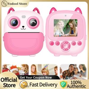 【24Hours Shipped】 6 In 1 Mini Instant Print Camera Type-C Rechargeable Thermal Print Camera 1300mAh HD Photo Printing Camera Christmas Birthday Gifts