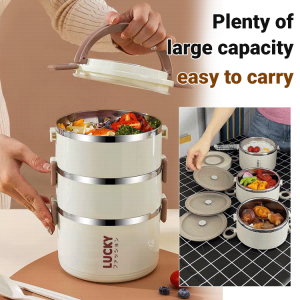 Portable Lunch Box MultiLayer Insulated Lunch Box Sealed Large Capacity Portable Lunch Box