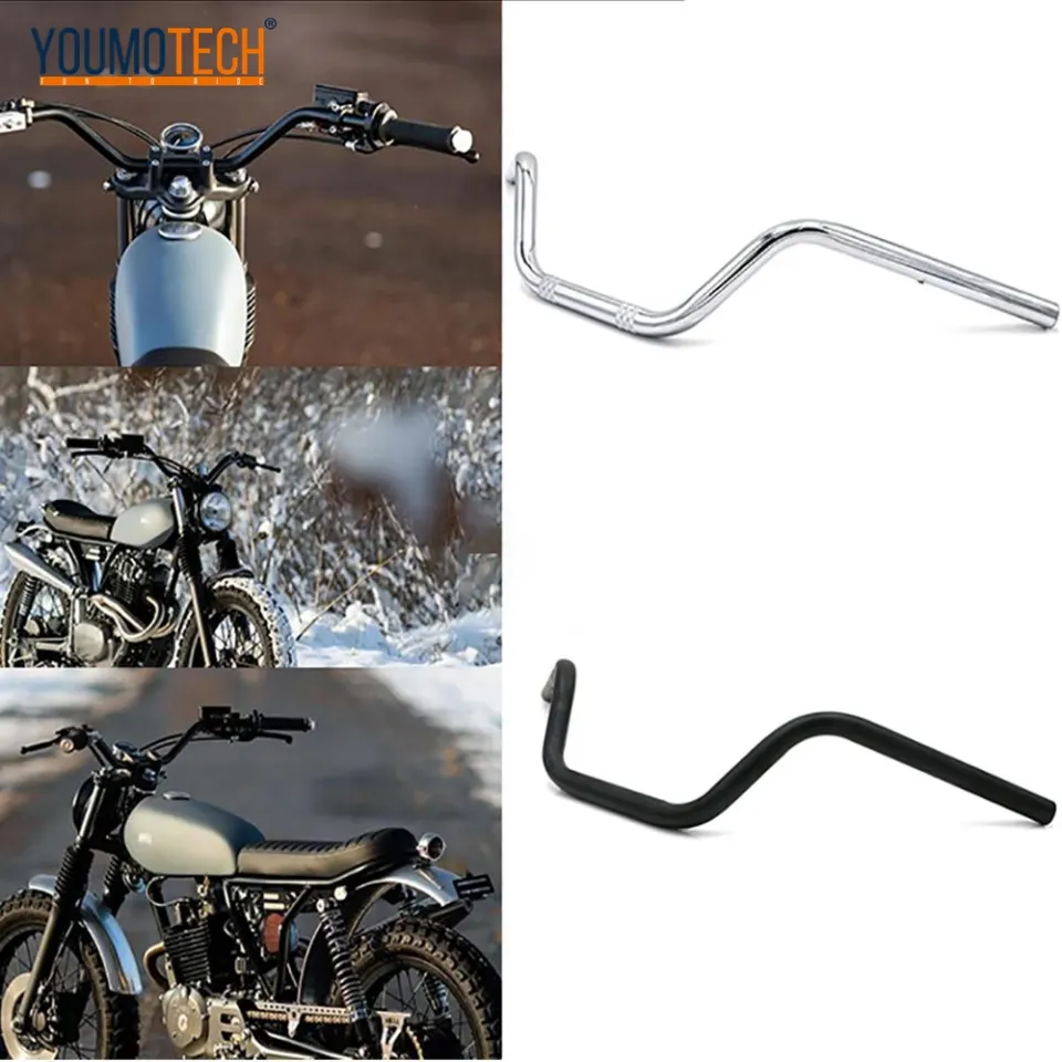22mm Motorcycle Handlebars Fat Bar CNC Handle Bar Tubes Vintage