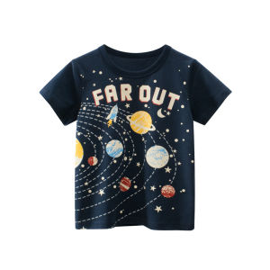 [FASHIONADEK] BAJU KAOS ANAK LAKI-LAKI LENGAN PENDEK GAMBAR PLANET WARNA NAVY