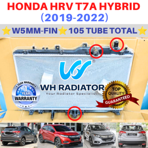 HONDA HRV T7A HYBRID (2019-2022) TOP QUALITY W5MM-FIN 105 TUBE TOTAL Radiator Tangki Air
