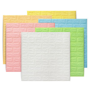 10PCS 3D Foam Brick Wall Stickers: A Fun & Easy DIY Home Decor Solution