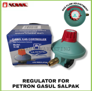 LPG Gas Regulator De Salpak with Gas Pressure Controller for Petron Gasul IC-88 Safe & Reliable High Performance Easy to Use Durable & Long Lasting Certified Product Quality.