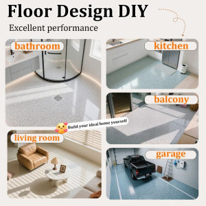 🎯10KG Self-leveling🔥 15-in-1 Epoxy Foor Paint Waterproof Epoxy Flake Coating tile coating bathroom cat epoxy lantai simen 地坪漆