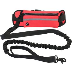 Hands Free Dog Leash for Running Walking Reflective Leash with Waist Bag Retractable Elastic Belt Dog Traction RopeProducts2026
