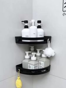SXH Upgraded no-drill bathroom corner basket bathroom corner shelf bathroom storage rack bathroom towel rack movable