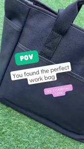 The Alphabet Co No. 2 Carry All Tote Bag (Personalized Canvas Bag with Multiple Pockets)