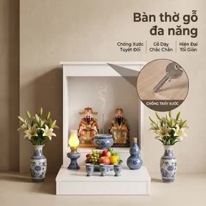 [FURNI HOME] Bàn thờ mini thờ thần tài ông địa bàn thờ phật để sàn gỗ MDF cao cấp dễ dàng lắp ráp vệ sinh MS19-1