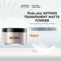 Phấn phủ ARTMISS TRANSPARENT MATTE POWDER kiểm soát dầu nhờn giúp giữ nền lâu trôi 30g. 
