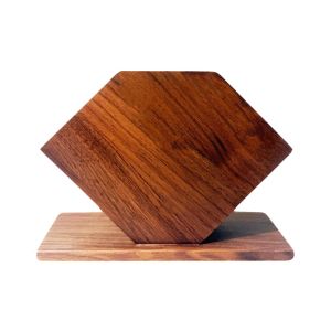 LIANG Chống trơn trượt Giá đỡ khăn ăn Tiết kiệm không gian Bằng gỗ Máy phát khăn giấy đứng Thực tế Tự lập Hộp đựng giấy để bàn Nhà bếp