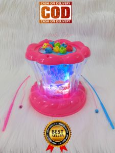 Mainan Pancingan Ikan Lampu LED dan Musik Fishing game/mainan edukasi