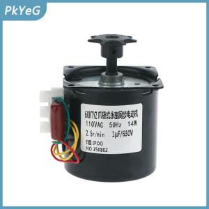 PkYeG 60ktyz Claw cực nam châm vĩnh cửu động cơ đồng bộ AC220V 14W 50Hz Micro Gear Motor tốc độ thấp 2.5r min cho lồng ấp tự động