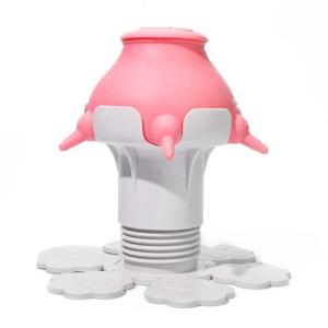 Cat Dogs Nipple Feeder with 5 Pacifiers and Height Adjustable Design for Newborn Small Animals Reusable and Washable