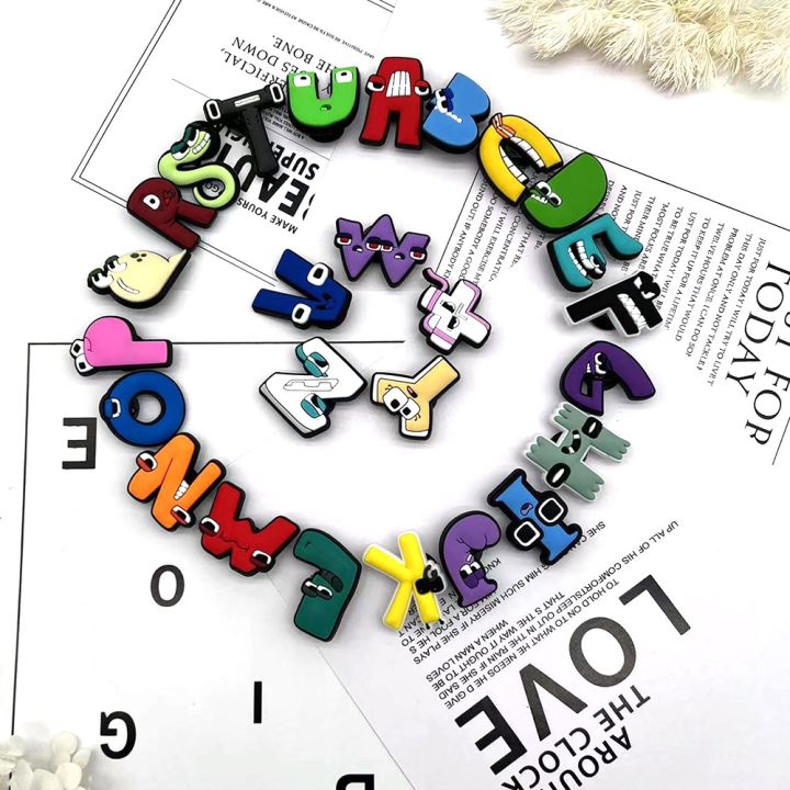 Alphabet Lore Series Crocs Jibbitz Charm Cartoon Letter ABC Z