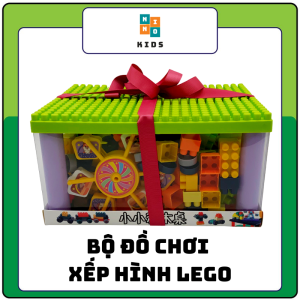 Đồ chơi lắp ráp xếp hình ghép hình lego phát triển trí tuệ cho bé trai bé gái thông minh 2 3 4 5 tuổi