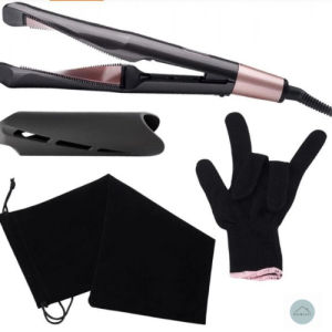 2 in 1 Hair Curling & Straightening Iron Hair Straightener Hair Curler Wet & Dry Flat Iron