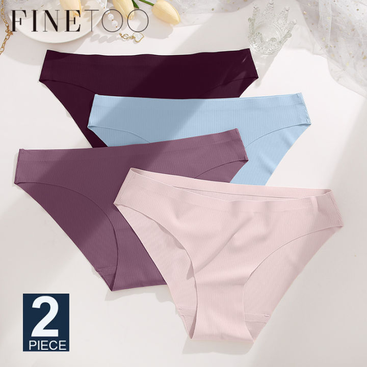FINETOO 10 Pack Seamless Underwears For Women No Show Bikini