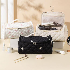 LYM Quilted Travel Case For Dyson Airwrap Cotton Hair Tools Travel Bag Hangable Storage Bags With Hanging Hook