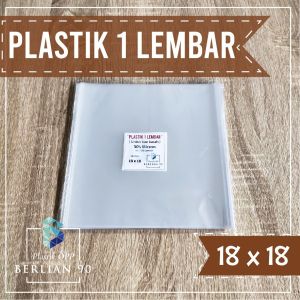 (100 lembar) Plastik Opp Lembaran 8x18 Cm Plastik Opp One Sheet Plastik Kue Basah