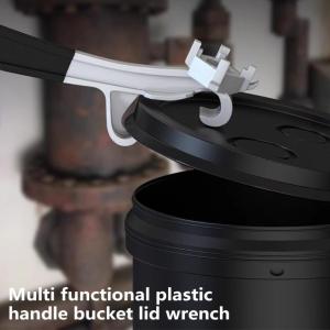 Multifunctional Barrels Lid Opener and Wrenches Tool with Comfortable Grip Handle Aluminum Alloy