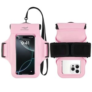 HAISSKY Armband Floating Waterproof Swimming Bags For IPhone 17 16 Pro Max Plus 17 Air 16E 15 14 Samsung Xiaomi Diving Arm Pouch2026