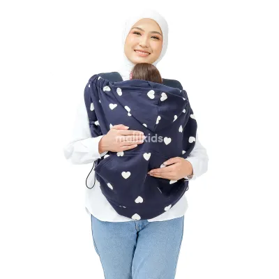 (UPGRADED) Malilkids Selimut Bayi Blanket Clip & Go Cover Pro 3in1 – Baby Carrier Cover Hoodie