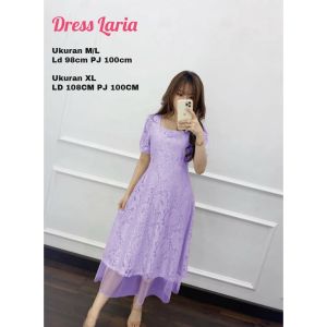HJ ADA UKURAN dress ILARIA dress brukat komby tile layer