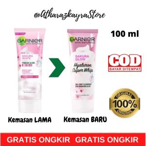 Sabun Cuci Muka Garnier Facial Foam All Variant 100 ml / Bright Complete / Sakura Glow / Pure Active / 3in1 Anti Acne 100 gram