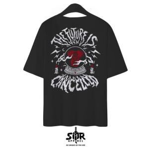SMR APPAREL - Kaos Oversize The Future is Canceled Cotton Combed 24s Pria & Wanita