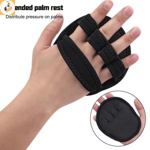 EOY Pair Of Palm Protectors Gym Fitness Gloves Half Finger Weightlifting Palm Dumbbell Grip Pads Weightlifting Training Gloves Gym Workout
