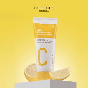 Deoproce Vita C Toning Care Capsule Foam 150ml | Vitamin C Brightening Niacinamide Hyaluronic Acid