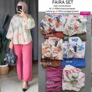 FREE BELT FAIRA SET CRINKLE MOTIF LD 110 // SETELAN FAIRA // ONE SET MOTIF KEKINIAN