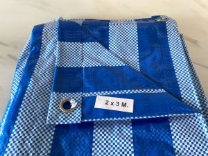 มีปลายทาง ขายถูก ผ้าใบ ผ้าฟาง ผ้าใบกันแดด คลุมของ ขนาด 2x3 เมตร มีตาไก่