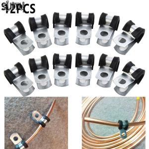Gracekarin 12 Pack Rubber Lined Brake Pipe Clips 3/16 Inch Zinc P-Clips For Attaching Brake Tubes To Chassis NEW