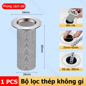 Lõi cống thoát nước gắn sàn thép không gỉ chậu rửa phòng tắm Rổ thép tấm lọc đường xả tóc Trap sàn cống lõi hộ gia đình chống tắc nghẽn lưu vực Lọc