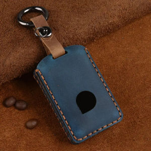 Leather car key cover case for Volvo S90 2017 S90L T5 T6 2015 2016 T8 2017 XC60 2018 remote fits perfect key pouch skin wallet