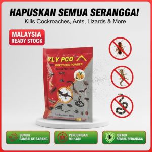 Racun Serangga Serbuk Ubat Lipas Semut Cicak Lipan Anai-anai Pest Control Insecticide Powder Ubat Gegat