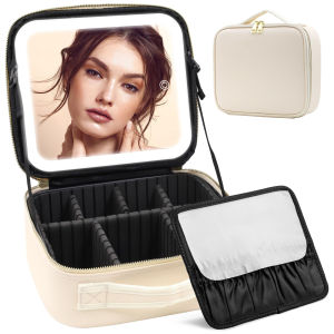 Kotak Kosmetik Profesional Berkapasiti Besar dengan Cermin & Lampu LED Large Capacity Cosmetic Case with LED Light化妆箱