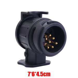 13 To 7 Pin Trailer Wiring Adapter Connector Copper Plug Socket for European Towbar Truck Towing Caravan RV Yacht Accessories
