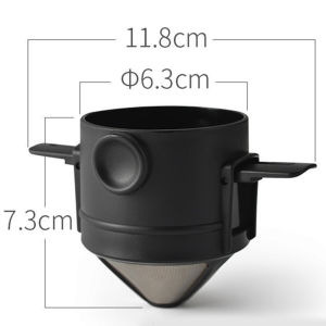 PRADO Malaysia Foldable Coffee Filter Reusable Pour Over Dripper 304 Stainless Steel Double Layer Filter Penapis Kopi 咖啡滤网