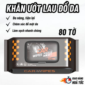 Khăn Giấy Ướt Túi Đen 80 Tờ Chuyên Dụng Lau Dọn Vệ Sinh Nội Thất Xe Hơi [Giá Rẻ] Vệ Sinh Túi Xách Giày Dép