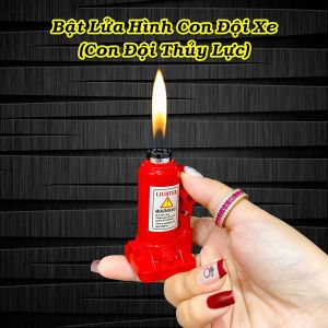 HCM Bât Lửa Xài Gas Hình Con Đội Thủy Lực - Con Đội Xe