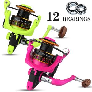 Sougayilang Spinning Reel 1000-7000 Series 12BB/13 BB Fishing Reel Aluminum Spool Interchangeble Handle for Saltwater and Freshwater