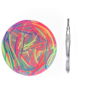 SUN ME Hair Pulling Skin Picking Fidget Round With Tweezers Silicone Picking Pad Funny 6cm Sensory Picking Pad Adults