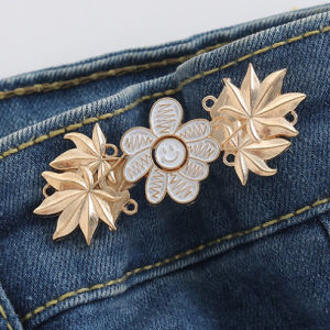 Gratis Semua - Motif Karakter Trendy / Pengait Jeans Motif Karakter / Daisy Waist Button Adjustable / Kait Pengecil Lingkar Pinggang Celana Fashion Korean