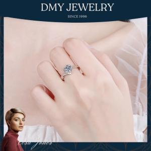 DMY Jewelry Diamond Ring For Women/Moisanite Ring/Moissanite Diamond Ring/Moissanite Jewelry/Woman Jewellery Ring/925 Silver Ring/Silver Ring Women/Moissanite Ring Gra/Moissanite Ring 0.5 Caret/ Twisted Arm Snowflake Rings