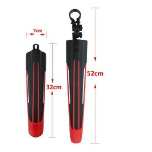 Chắn bùn xe đạp sọc màu đỏ đen chất lượng cao
