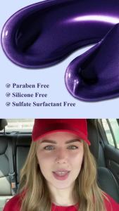 Sulfate Free - Purple Shampoo and Conditioner Set for Women 5.29 Oz for Blonde Brassy Hair - Hydrating Repair and After Bleach Treatment for Damaged and Dry Hair Adds Shine Elasticity