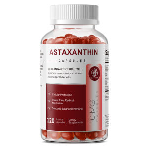 Astaxanthin 10mg Chất chống oxy hóa cho làn da đôi mắt khỏe mạnh vết thâm (Bảo vệ tế bào)
