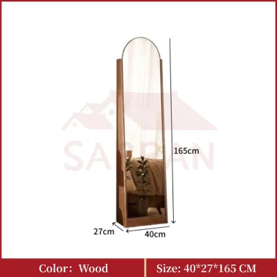 SABRAN Full-length Mirror Floor-standing Hidden Storage Cabinet Minimalist Storage Mirror Dressing Mirror